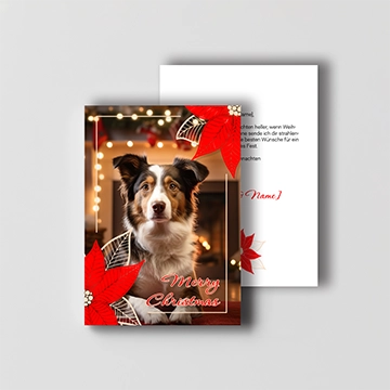 Karte Weihnachtsstern