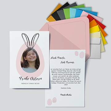 Osterkarte Osterei