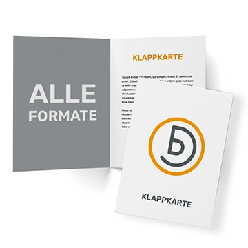 Klappkarte Einbruchfalz