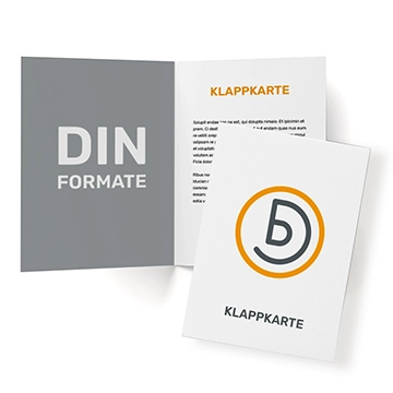 Klappkarte DIN-Formate Einbruchfalz