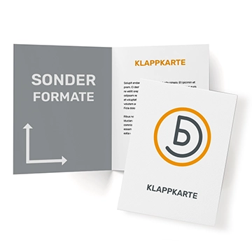 Klappkarte Sonderformate Einbruchfalz