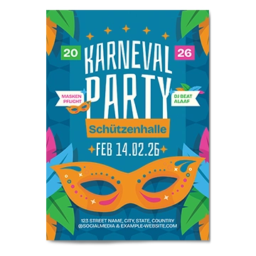 Karneval-Plakat