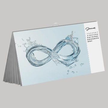 Postkartenkalender mit Aufhänger - Immerwährender Kalender