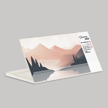 Postkartenkalender mit Aufsteller Gestaltungsvorlage 2026