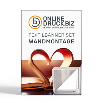 Textilbanner Set Wandmontage