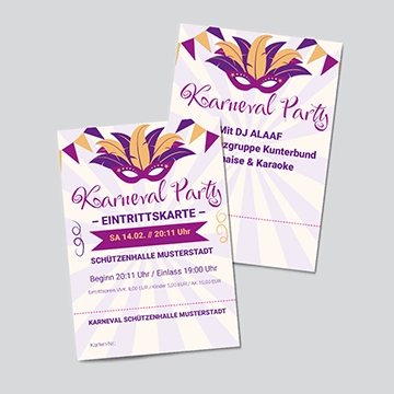 Karnevalparty Ticket