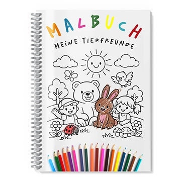 Malbuch Spiralbindung drucken