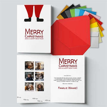 Klappkarte Weihnachten Nikolaus