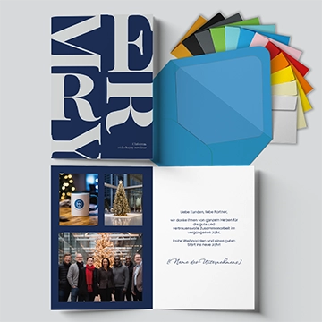 Klappkarte Geschäftlicher Weihnachtsgruß