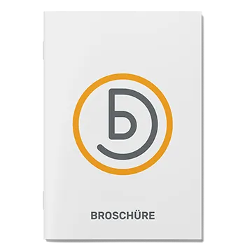 Broschüre mit Umschlag mit Klammerheftung Budget 