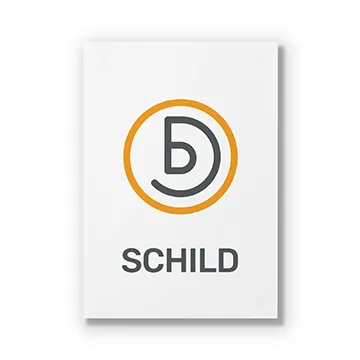 Schild drucken