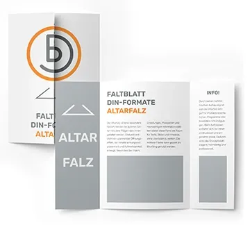 Faltblatt DIN-Formate Altarfalz