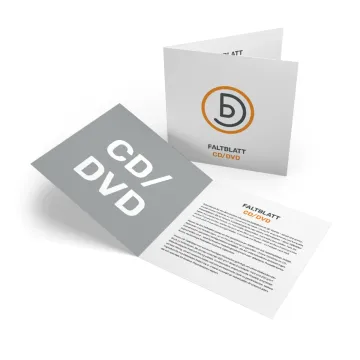Faltblatt CD DVD drucken