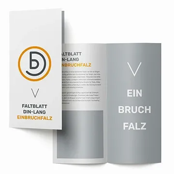 Faltblatt DIN lang Einbruchfalz