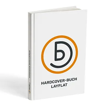 Hardcover-Buch Layflat drucken