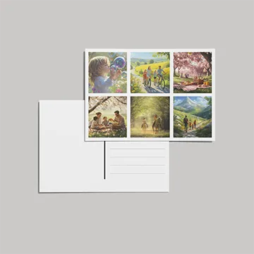 Postkarte Raster