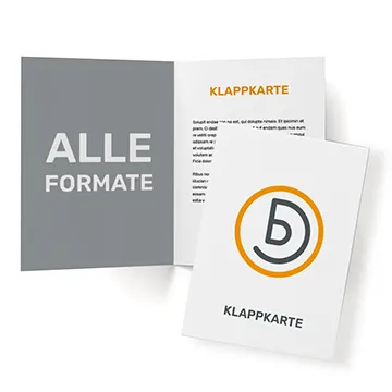 Klappkarte Einbruchfalz