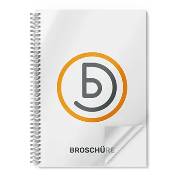 Spiralbindung und transparentes Deckblatt