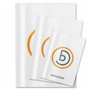 Broschüre mit Klebebindung