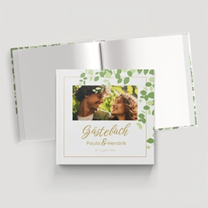 Hochzeit Gästebuch Natural Green