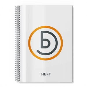 Heft mit Umschlag und Spiralbindung