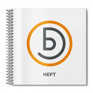 Heft mit Umschlag mit Spiralbindung Quadrat