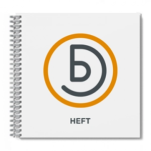 Heft Selfcover mit Spiralbindung Quadrat