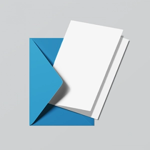 Klappkarte DIN A6 mit Briefumschlag gestalten