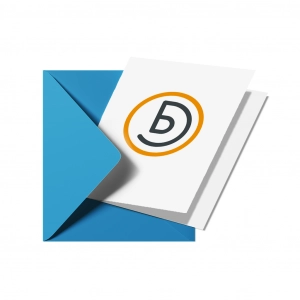 Klappkarte 210 x 210 mm mit Briefumschlag