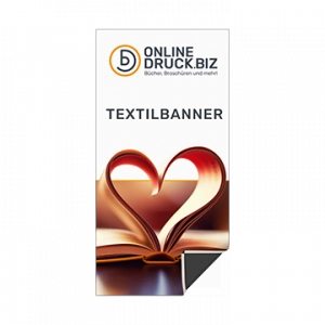 Textilbanner für Spannrahmen freistehend