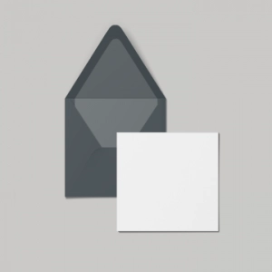 Klappkarte Quadrat mit Briefumschlag gestalten