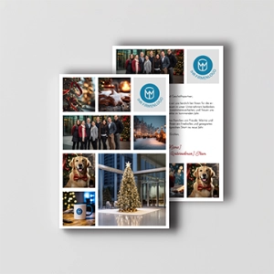 Karte Weihnachten Raster