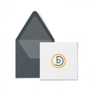 Klappkarte Quadrat mit Briefumschlag