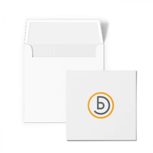 Klappkarte 210 x 210 mm mit Briefumschlag