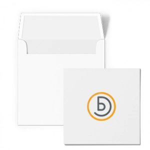 Klappkarte 300 x 300 mm mit Briefumschlag