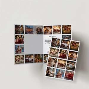 Klappkarte Weihnachten 12er Raster