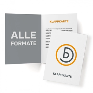 Klappkarte Einbruchfalz
