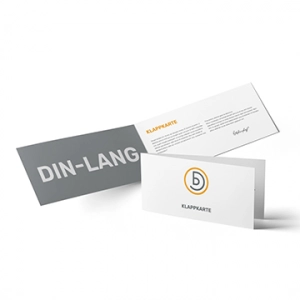 Klappkarte DIN-lang Einbruchfalz