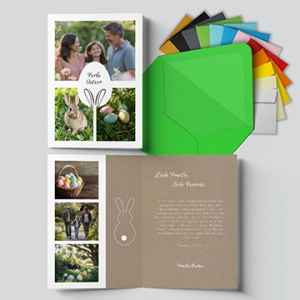 Osterklappkarte Ostergruß