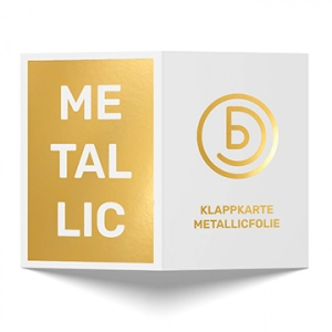 Klappkarte Metallicfolie