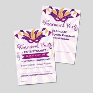 Karnevalparty Ticket