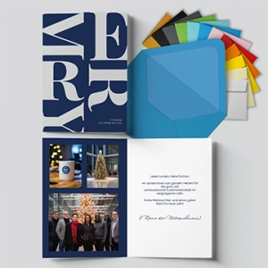 Klappkarte Weihnachten Geschäftlicher Gruß