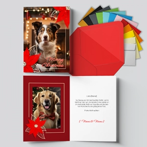 Klappkarte Weihnachtsstern