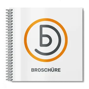 Broschüre mit Umschlag mit Spiralbindung Quadrat