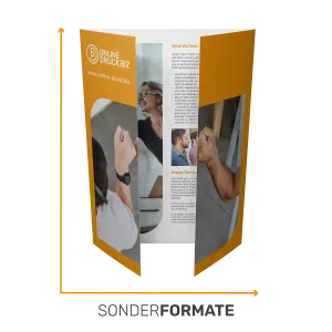Faltblatt Sonderformate Altarfalz