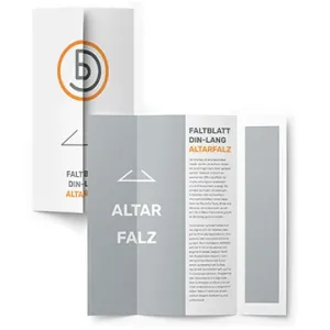 Faltblatt DIN-lang Altarfalz