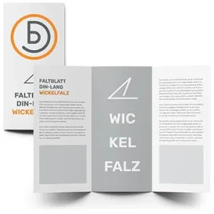 Faltblatt DIN-lang Wickelfalz