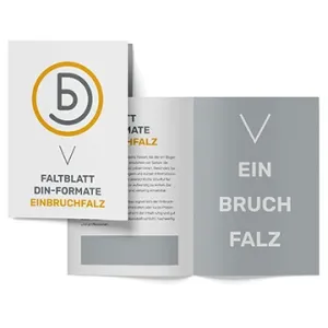 Faltblatt DIN-Formate Einbruchfalz