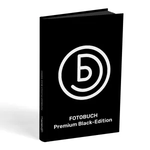 Premium Fotobuch Black-Edition mit Farbschnitt