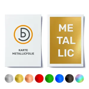 Karte Metallicfolie